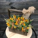 Box with dried flowers "Summer field"