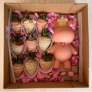 Chocolate bear filled with sweets