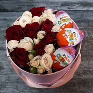 Flower box 'Kinder surprise'
