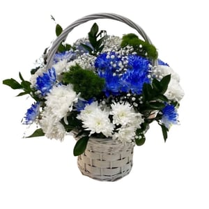 Blue Serenity Flower Basket