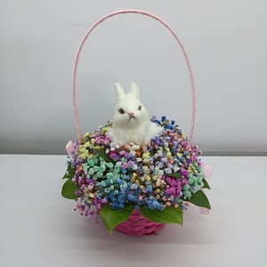Gypsophila Arrangement "Bunny on the Lawn"