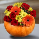 Halloween: Roses, Gerberas and Daisies