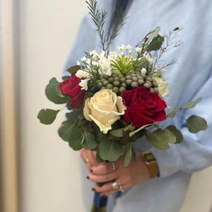 Hochzeitsstrauß mit Eukalyptus