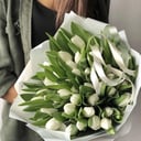 Mono-tulips bouquet “White classic tulips”