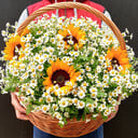 Cesta de flores 'Delicia de verano'