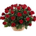 Blumenkorb '51 rote Rose'