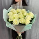 Bouquet of 15 white roses