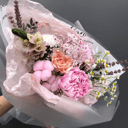 Peony, Lavender and Chrysanthemum Bouquet