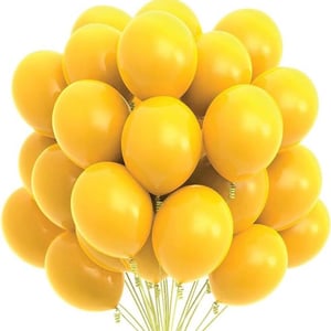 25 yellow Helium Balloons set