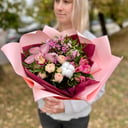 Original bouquet of fresh flowers "Alla"