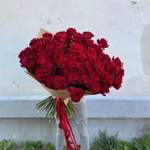 Букет «85 франзузских роз с ВАУ эффектом🔥🔥»