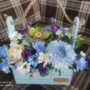 Caja de flores 'Composición "Escarcha"'