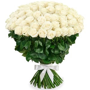 Bouquet '101 white rose'