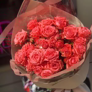 Bouquet 'Spray Peony Roses 9 Branches'