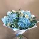 Bouquet of hydrangeas and alstroemerias