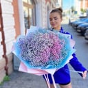 Bouquet "Colored gypsophila XL"