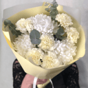 Blumenstrauß 'Chrysanthemen mit Dianthus'