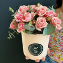 Hat box with flowers 'Rose box'