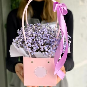 Caja de flores 'Bolso de flores brillante'