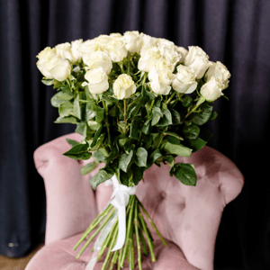 Bouquet 'White Roses 70 cm'