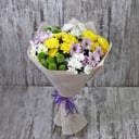 Multicolored chrysanthemums