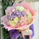 Huge bouquet of hydrangeas