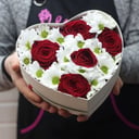 Composition in the shape of a heart