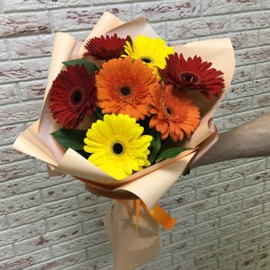 Blumenstrauß 'Helle Gerbera'
