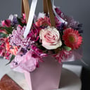 Blumen Tasche - Rosa