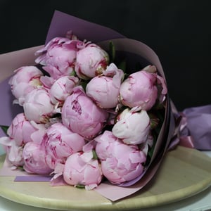 Bouquet of 15 peonies
