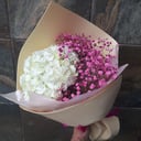 Ramo de hortensias con gypsophila