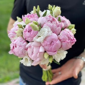 Ramo de novia de peonias