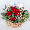 Cesta de flores 'Regalo de Navidad'