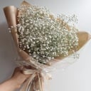 Bouquet of 7 branches of white gypsophila