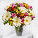 Bouquet 'Compliment: Roses, Gerberas and Alstroemerias'