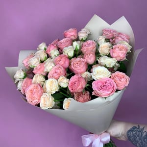 Bouquet 'Mixed bush roses - 15 stems'