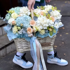 Flower basket 'Blue'