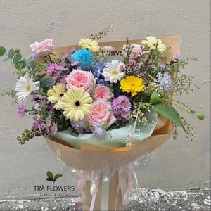 Blumenstrauß 'Die Farben des Regenbogens'
