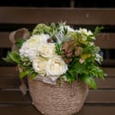 Forest basket with flowers