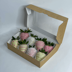 Set of 8 chocolate covered strawberries