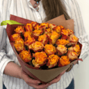 Ramo '25 rosas naranjas'