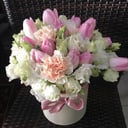 Hat box with flowers 'Cytheria'