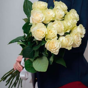 Bouquet 'White roses 70cm'
