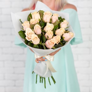 Bouquet 'White roses 15 pcs'