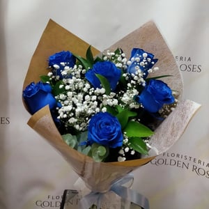 Ramo '6 Rosas Azules'
