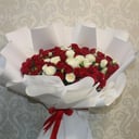 Red White Spray Roses Bouquet A