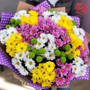 Blumenstrauß aus leuchtenden Chrysanthemen