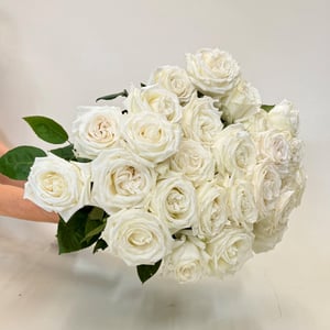 Bouquet '24 Premium White Roses'