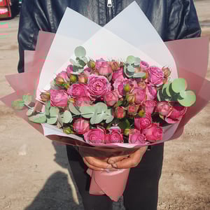 Spray Roses and Eucalyptus Bouquet