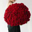 Bouquet '101 red rose variety red Naomi 60 cm'